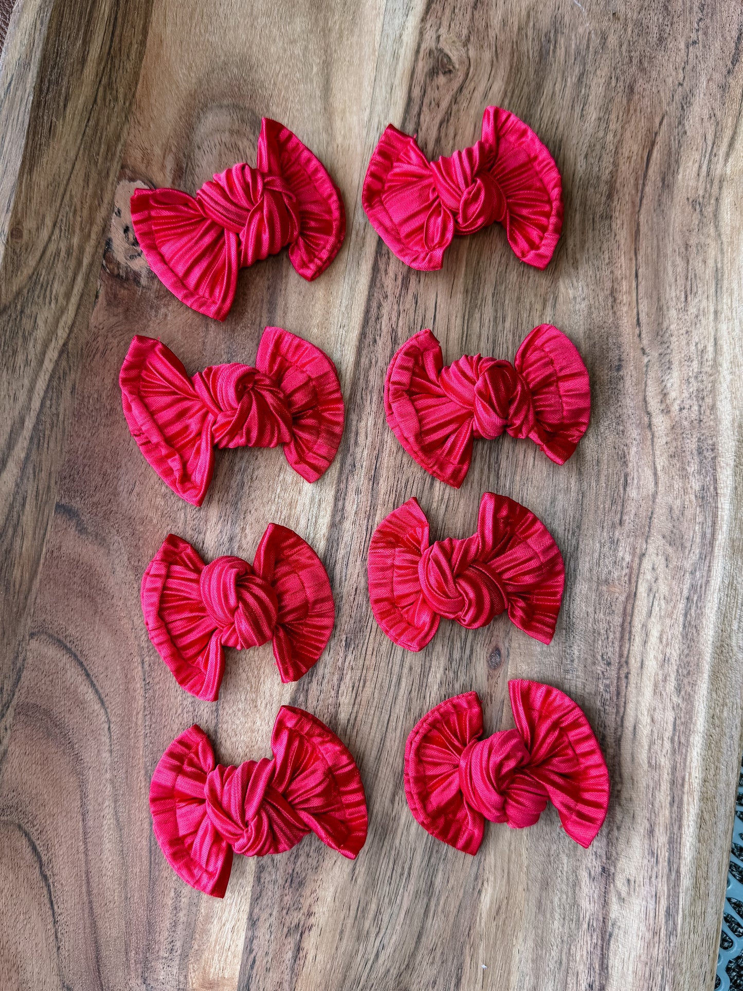 Cherry Red Ribbed Piggy set