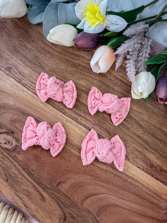 Pastel Pink eyelet piggies