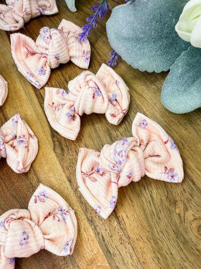 Spring Blooms Pink Knotted Piggies