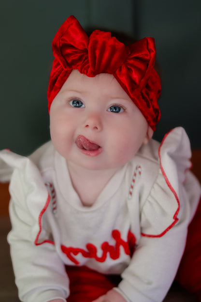 Jolly Red Knotted Headwrap
