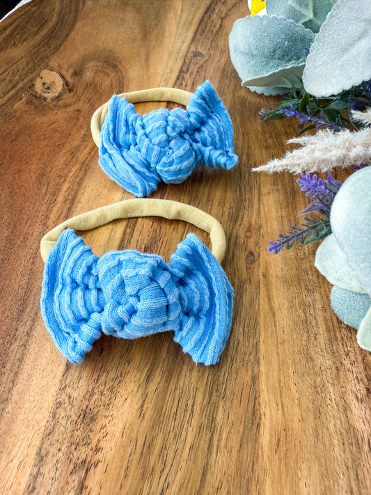 Spring Solids Azure Bow on Nylon