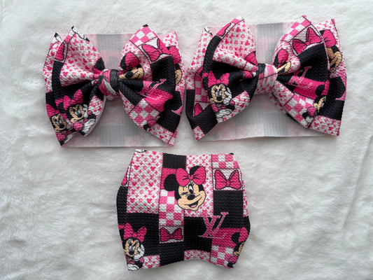 Boujee Mouse Big Bow Headwrap