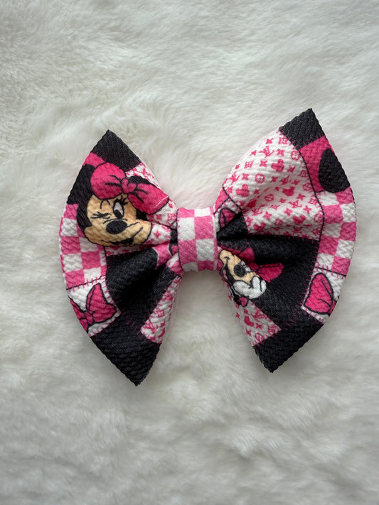 Boujee Mouse Big Bow on clip