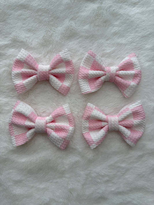 Pink Checks piggy set