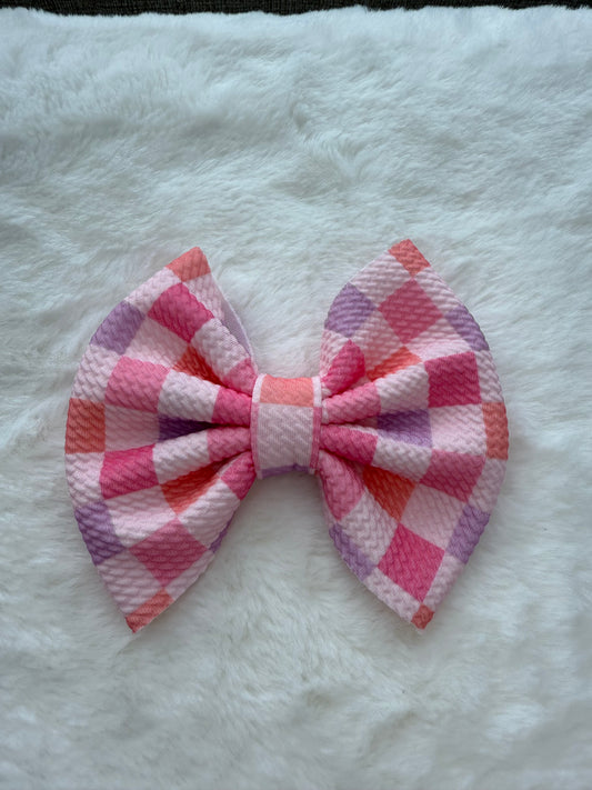 Spring Checks Big Bow on clip