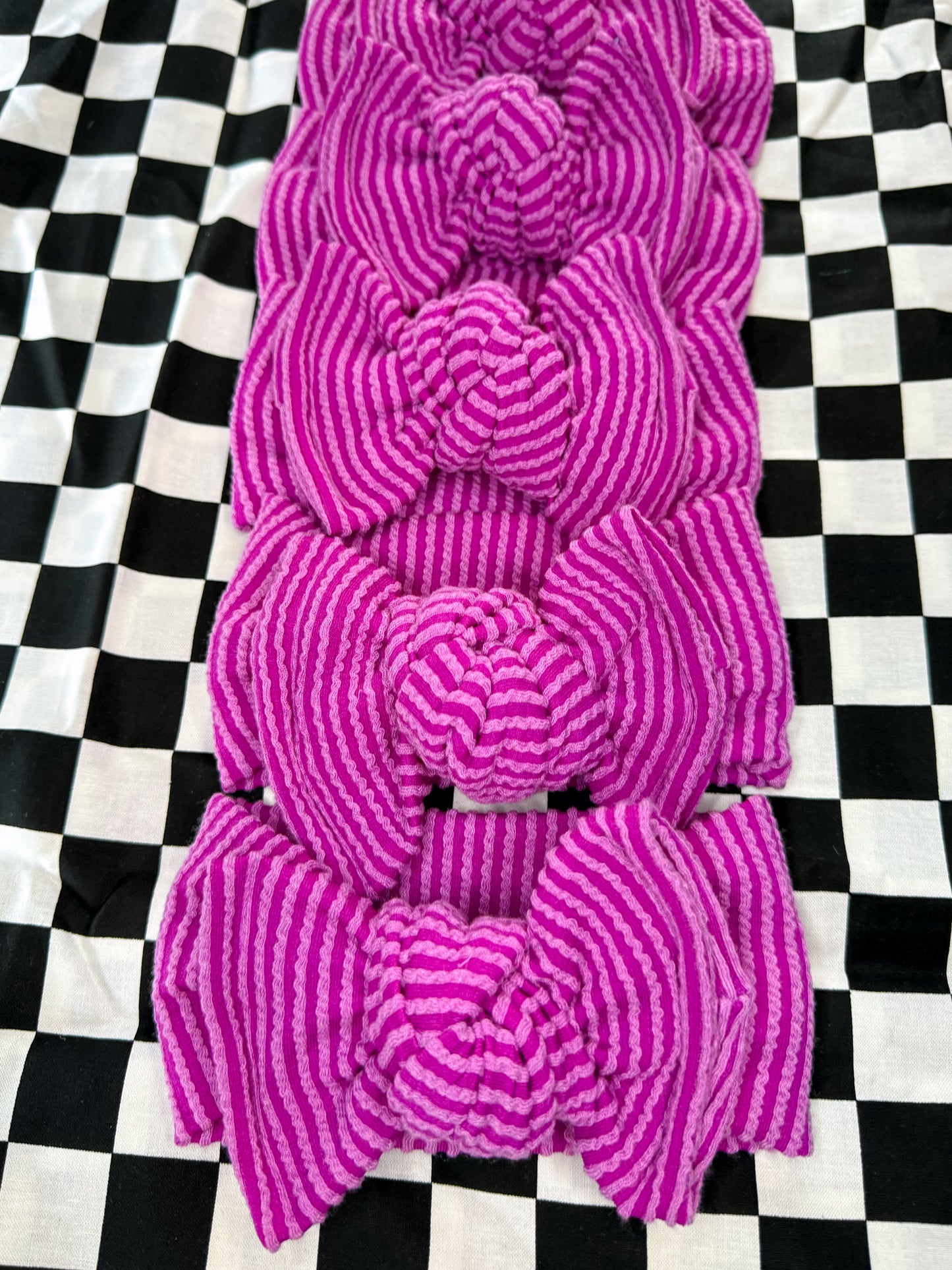 The Neons Magenta Knotted Headwrap