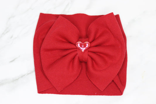 Red Heart Big Bow Headwrap