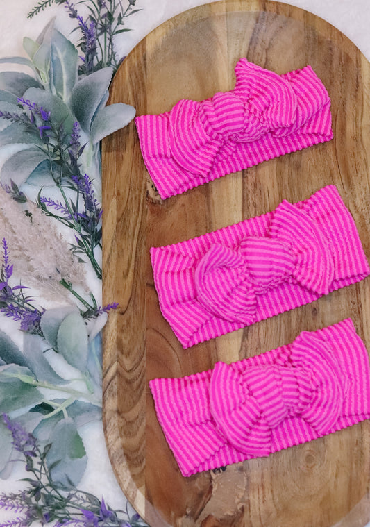 Malibu Pink Knotted Headwrap