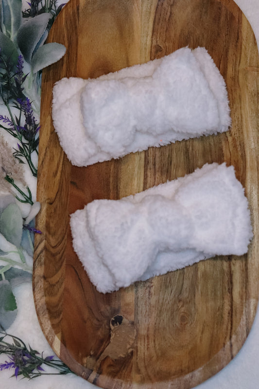 Bright White knotted Headwrap