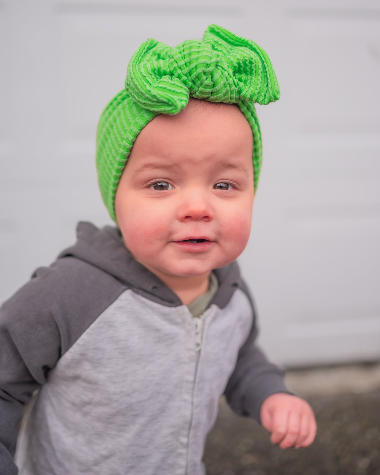 The Neons Lime Green Knotted Headwrap